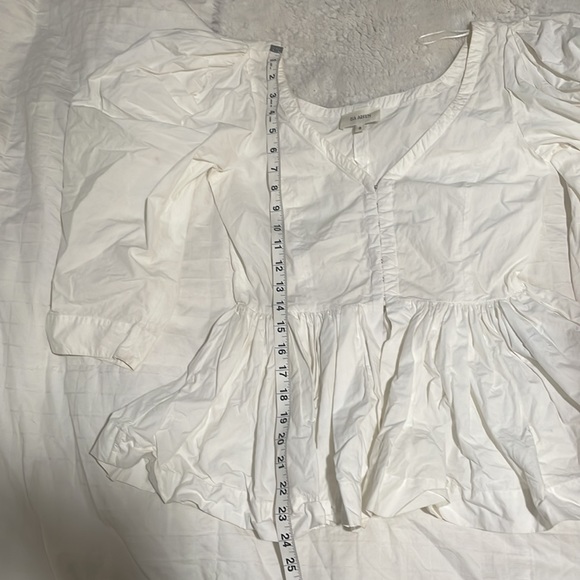 ISA ARFEN
Vera V-Neck Full-Sleeve Cotton Peplum Top uk size 8 $675 - Picture 13 of 13